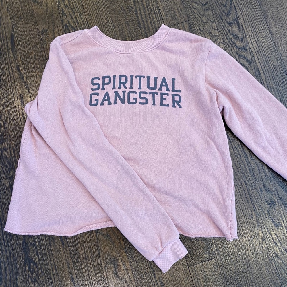 Light pink Spiritual gangster sweatshirt/hoodie